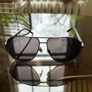 YSL Black Aviator Sunglasses